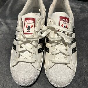 Adidas Superstar White with Black Accents